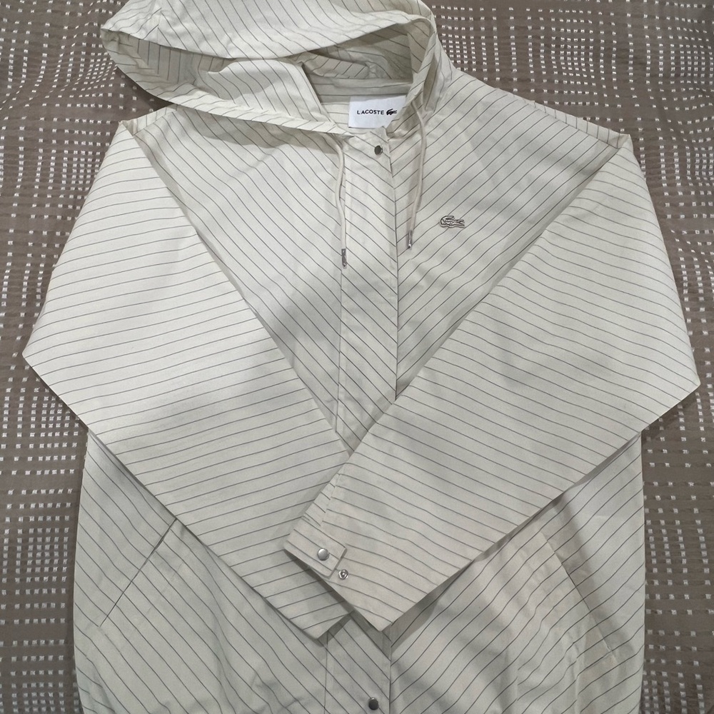 Lacoste Striped Hooded Jacket